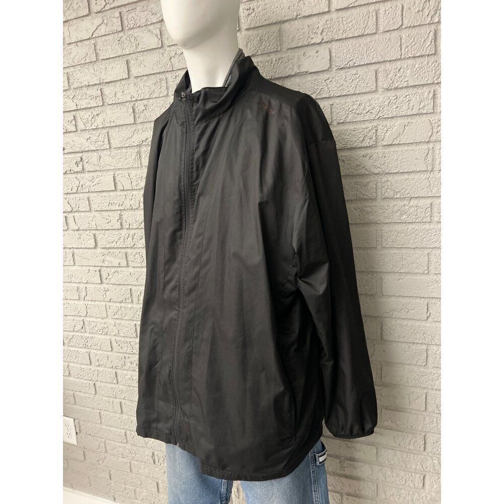 Reebok Golf Men 2 In 1 Black Windbreaker / Vest Size 3XLT